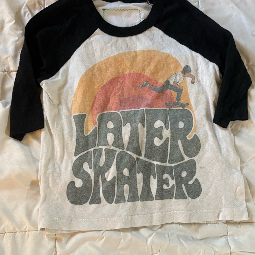 Fin First Later skater Raglan tee! Great condition